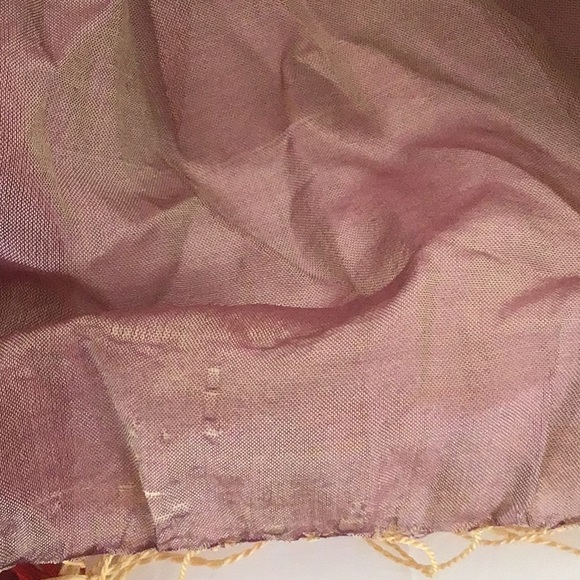 VINTAGE SILK MULTI COLORED BOHEMIAN  SCARF - Picture 16 of 16